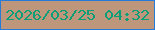 文字の大きさ：1、枠の色：247bda、背景の色：bd967b、文字の色：0b9e77 無料ブログパーツのブログ時計