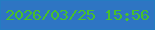 文字の大きさ：2、枠の色：247cc2、背景の色：2e75c3、文字の色：47c02c 無料ブログパーツのブログ時計