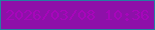 文字の大きさ：5、枠の色：247fa1、背景の色：8e10a9、文字の色：a706bb 無料ブログパーツのブログ時計