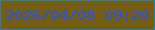 文字の大きさ：1、枠の色：2482a9、背景の色：755e11、文字の色：2653e7 無料ブログパーツのブログ時計