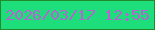 文字の大きさ：4、枠の色：24892a、背景の色：1ede7b、文字の色：b863d2 無料ブログパーツのブログ時計