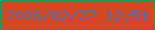 文字の大きさ：2、枠の色：249261、背景の色：d34923、文字の色：516cae 無料ブログパーツのブログ時計