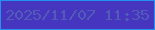 文字の大きさ：4、枠の色：2492ee、背景の色：4535bf、文字の色：535bb8 無料ブログパーツのブログ時計