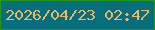文字の大きさ：3、枠の色：249715、背景の色：076e7e、文字の色：ecb762 無料ブログパーツのブログ時計
