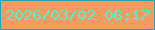 文字の大きさ：3、枠の色：24a3b7、背景の色：f29c64、文字の色：4ff4cb 無料ブログパーツのブログ時計