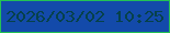 文字の大きさ：2、枠の色：24c155、背景の色：134aaa、文字の色：06414b 無料ブログパーツのブログ時計