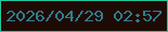 文字の大きさ：5、枠の色：24c69b、背景の色：1f0b05、文字の色：2e7e8e 無料ブログパーツのブログ時計