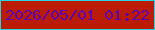 文字の大きさ：4、枠の色：24d3e8、背景の色：bb1c01、文字の色：5b01b6 無料ブログパーツのブログ時計