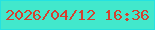文字の大きさ：5、枠の色：24e2e1、背景の色：42e8cc、文字の色：d5402f 無料ブログパーツのブログ時計
