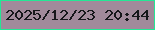 文字の大きさ：4、枠の色：24e795、背景の色：a18a9b、文字の色：16171b 無料ブログパーツのブログ時計