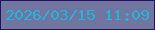 文字の大きさ：1、枠の色：25145d、背景の色：70769f、文字の色：21b6d8 無料ブログパーツのブログ時計