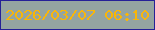 文字の大きさ：3、枠の色：252097、背景の色：94a4a1、文字の色：f8b609 無料ブログパーツのブログ時計