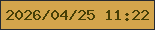 文字の大きさ：4、枠の色：252a33、背景の色：d3a54c、文字の色：473e06 無料ブログパーツのブログ時計