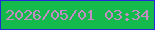 文字の大きさ：2、枠の色：252ad9、背景の色：15ba4d、文字の色：c38cc5 無料ブログパーツのブログ時計