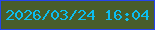 文字の大きさ：3、枠の色：2545ed、背景の色：485d2b、文字の色：0bbef0 無料ブログパーツのブログ時計