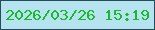 文字の大きさ：3、枠の色：254c57、背景の色：b6e3f0、文字の色：1ab82a 無料ブログパーツのブログ時計