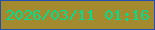 文字の大きさ：1、枠の色：254eb3、背景の色：a38a2f、文字の色：00df91 無料ブログパーツのブログ時計