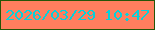 文字の大きさ：2、枠の色：255507、背景の色：ff7e5e、文字の色：06d1db 無料ブログパーツのブログ時計