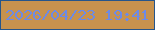 文字の大きさ：5、枠の色：25558b、背景の色：c7924e、文字の色：6d8ae6 無料ブログパーツのブログ時計