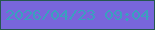 文字の大きさ：5、枠の色：25574e、背景の色：7866db、文字の色：3aa0be 無料ブログパーツのブログ時計