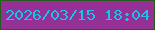 文字の大きさ：1、枠の色：255c19、背景の色：933195、文字の色：1cc1ea 無料ブログパーツのブログ時計