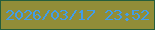 文字の大きさ：3、枠の色：255e3b、背景の色：918d38、文字の色：419dea 無料ブログパーツのブログ時計