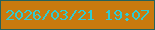 文字の大きさ：4、枠の色：25625b、背景の色：c97a0e、文字の色：30cbd1 無料ブログパーツのブログ時計