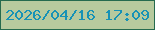 文字の大きさ：5、枠の色：256a4e、背景の色：b7ca9e、文字の色：1792b6 無料ブログパーツのブログ時計