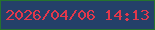 文字の大きさ：2、枠の色：25732e、背景の色：244069、文字の色：e2384c 無料ブログパーツのブログ時計