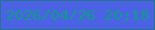 文字の大きさ：4、枠の色：25748d、背景の色：4b62e5、文字の色：0f9a8b 無料ブログパーツのブログ時計