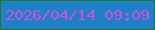 文字の大きさ：1、枠の色：257b11、背景の色：1d80cd、文字の色：d253c6 無料ブログパーツのブログ時計