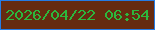 文字の大きさ：2、枠の色：257ce4、背景の色：652b11、文字の色：2cb73d 無料ブログパーツのブログ時計