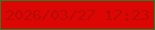 文字の大きさ：5、枠の色：257f2d、背景の色：dc0604、文字の色：b70b03 無料ブログパーツのブログ時計