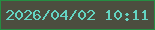 文字の大きさ：5、枠の色：258d42、背景の色：4c4d3f、文字の色：64d4c2 無料ブログパーツのブログ時計