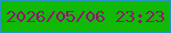 文字の大きさ：3、枠の色：2596bf、背景の色：11b907、文字の色：921272 無料ブログパーツのブログ時計