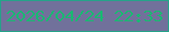 文字の大きさ：2、枠の色：25a389、背景の色：71719b、文字の色：1bb773 無料ブログパーツのブログ時計