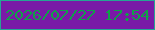 文字の大きさ：4、枠の色：25a594、背景の色：791aa7、文字の色：0ea248 無料ブログパーツのブログ時計
