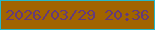 文字の大きさ：5、枠の色：25b8c8、背景の色：a16400、文字の色：643a7a 無料ブログパーツのブログ時計