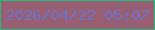 文字の大きさ：3、枠の色：25bb7d、背景の色：985f72、文字の色：6d70c7 無料ブログパーツのブログ時計