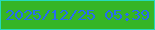 文字の大きさ：5、枠の色：25dabc、背景の色：35b526、文字の色：276cef 無料ブログパーツのブログ時計