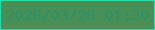 文字の大きさ：3、枠の色：25deae、背景の色：489055、文字の色：2c8f6a 無料ブログパーツのブログ時計