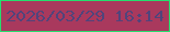 文字の大きさ：1、枠の色：25df6e、背景の色：a9395d、文字の色：51447b 無料ブログパーツのブログ時計