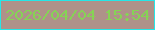 文字の大きさ：2、枠の色：25e7e7、背景の色：af9289、文字の色：86d355 無料ブログパーツのブログ時計