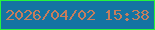 文字の大きさ：2、枠の色：25f43e、背景の色：1474a2、文字の色：c67d5d 無料ブログパーツのブログ時計