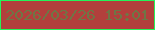 文字の大きさ：1、枠の色：25f459、背景の色：b2403c、文字の色：6e7645 無料ブログパーツのブログ時計