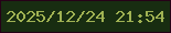 文字の大きさ：1、枠の色：260017、背景の色：182d11、文字の色：a0b253 無料ブログパーツのブログ時計