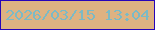 文字の大きさ：1、枠の色：2604b9、背景の色：deb282、文字の色：7bbac6 無料ブログパーツのブログ時計