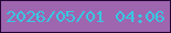 文字の大きさ：3、枠の色：260537、背景の色：9d66af、文字の色：38c7e3 無料ブログパーツのブログ時計