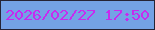 文字の大きさ：2、枠の色：262435、背景の色：74a2e5、文字の色：c72aef 無料ブログパーツのブログ時計