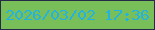 文字の大きさ：5、枠の色：262a49、背景の色：78be59、文字の色：22b3e3 無料ブログパーツのブログ時計
